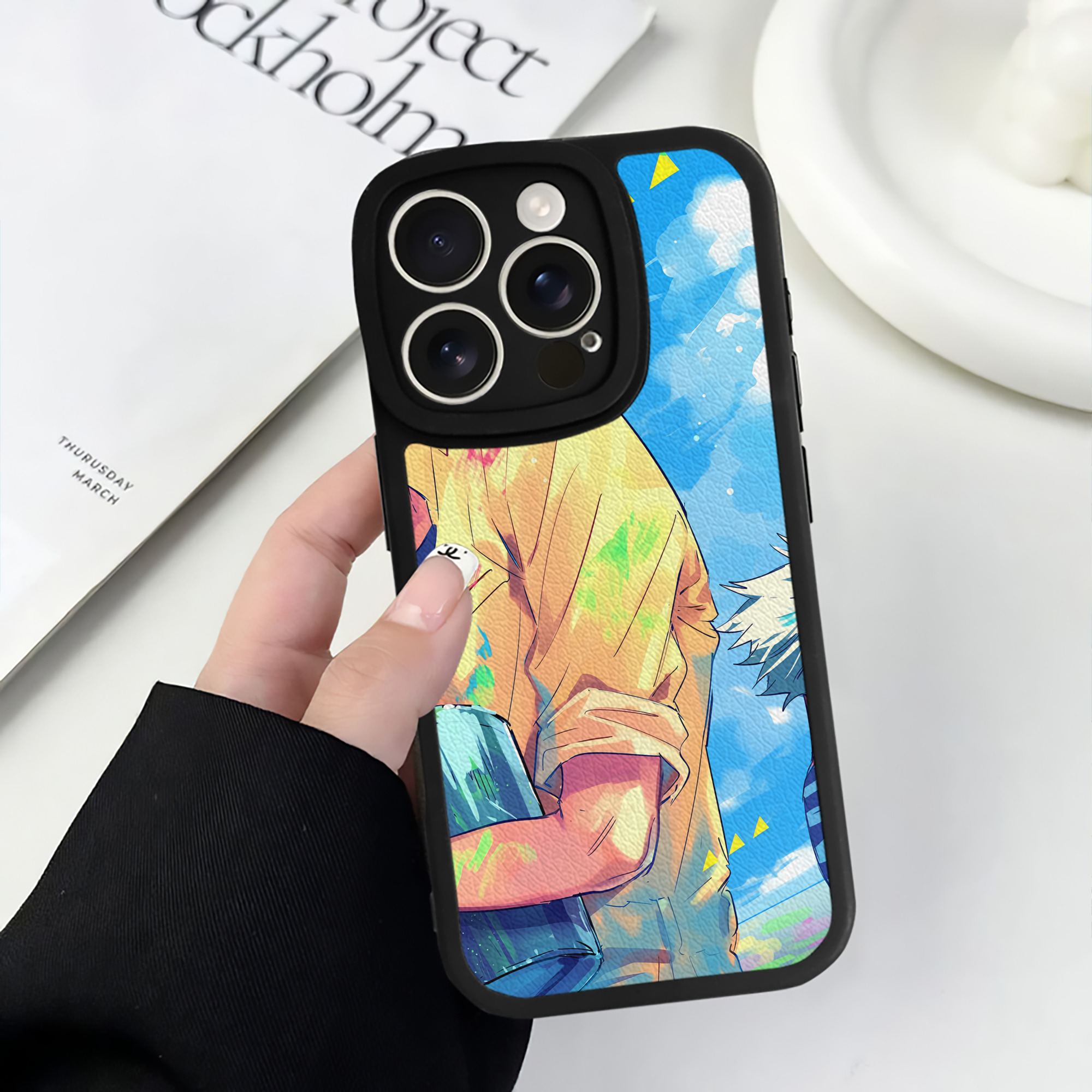 （画像用） ハイキュー!! Haikyu!! 【iPhone 16シリーズ対応】シリコンスマホケース（レザー調） 材質：シリコン